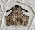 Pure Ajrakh Halter Neck Blouse