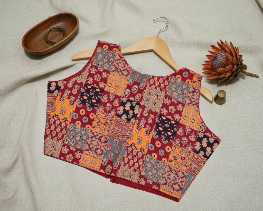 Pure Cotton Sleeveless Blouse