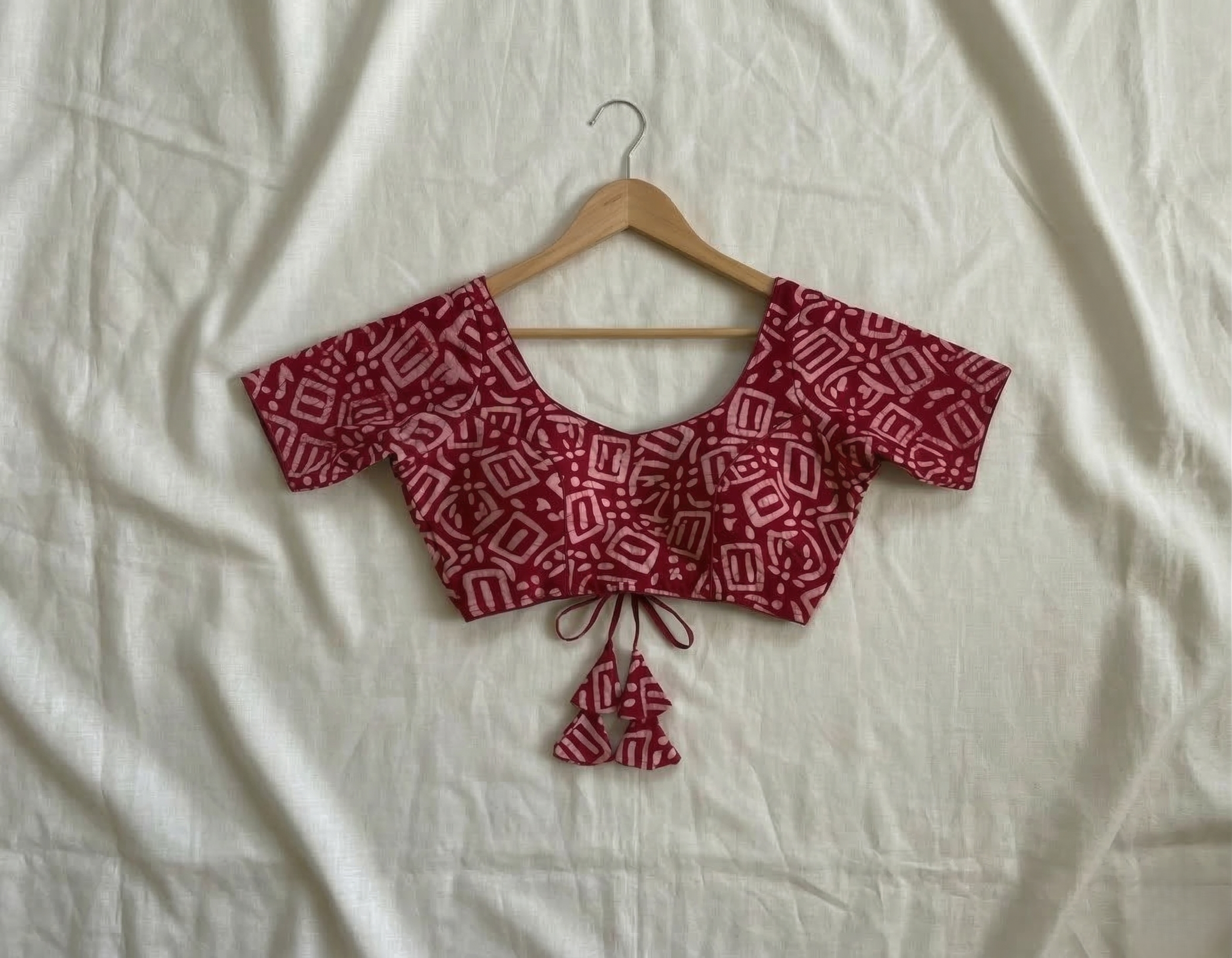 Batik Cotton Half Sleeves Blouse