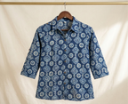 Pure Bagru Indigo Cotton Shirt