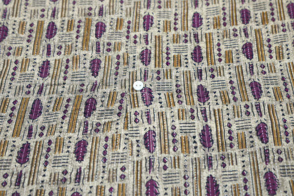 Kantha Work Cotton Collar One-Piece Dress