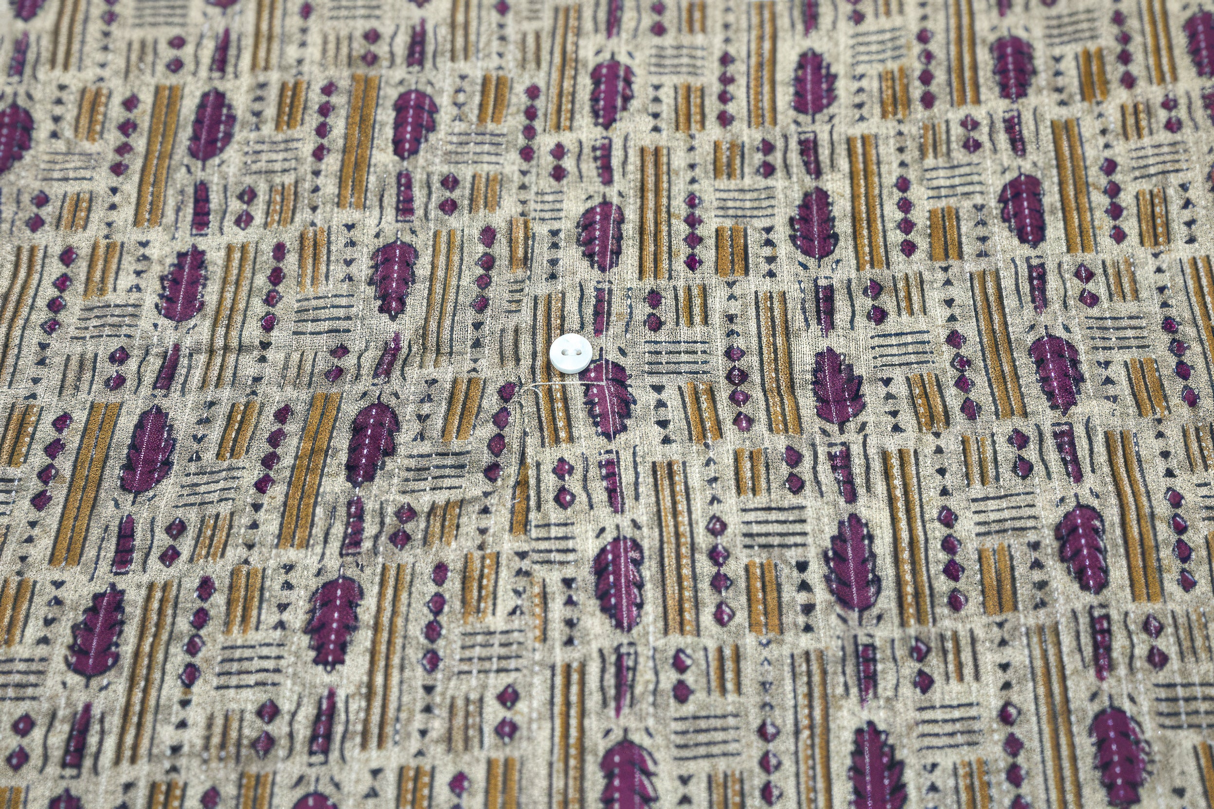 Kantha Work Cotton Collar One-Piece Dress