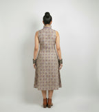 Kantha Work Cotton Collar One-Piece Dress