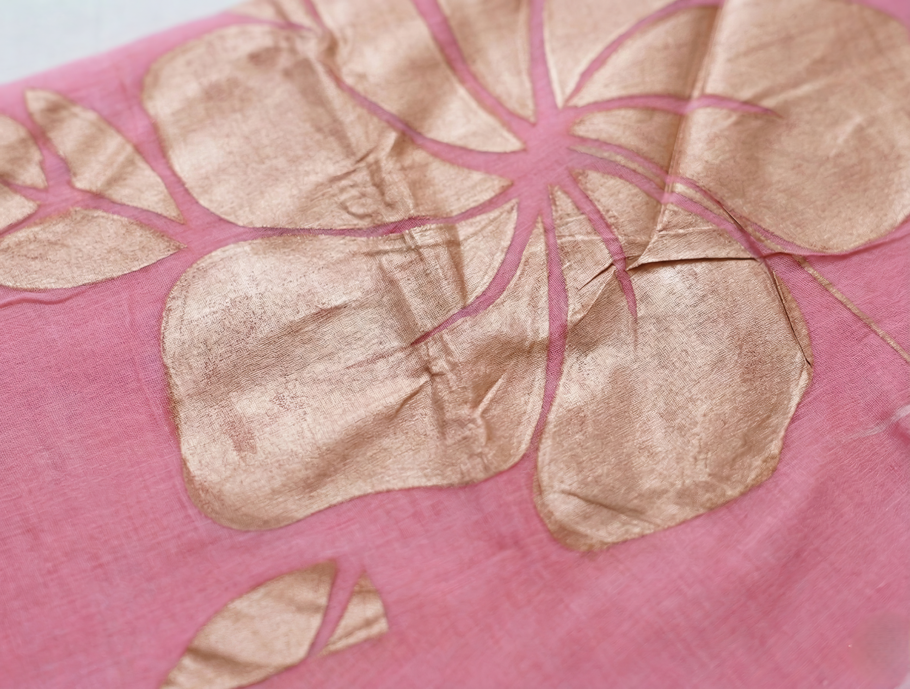 Mol Cotton Metallic Painted Saree