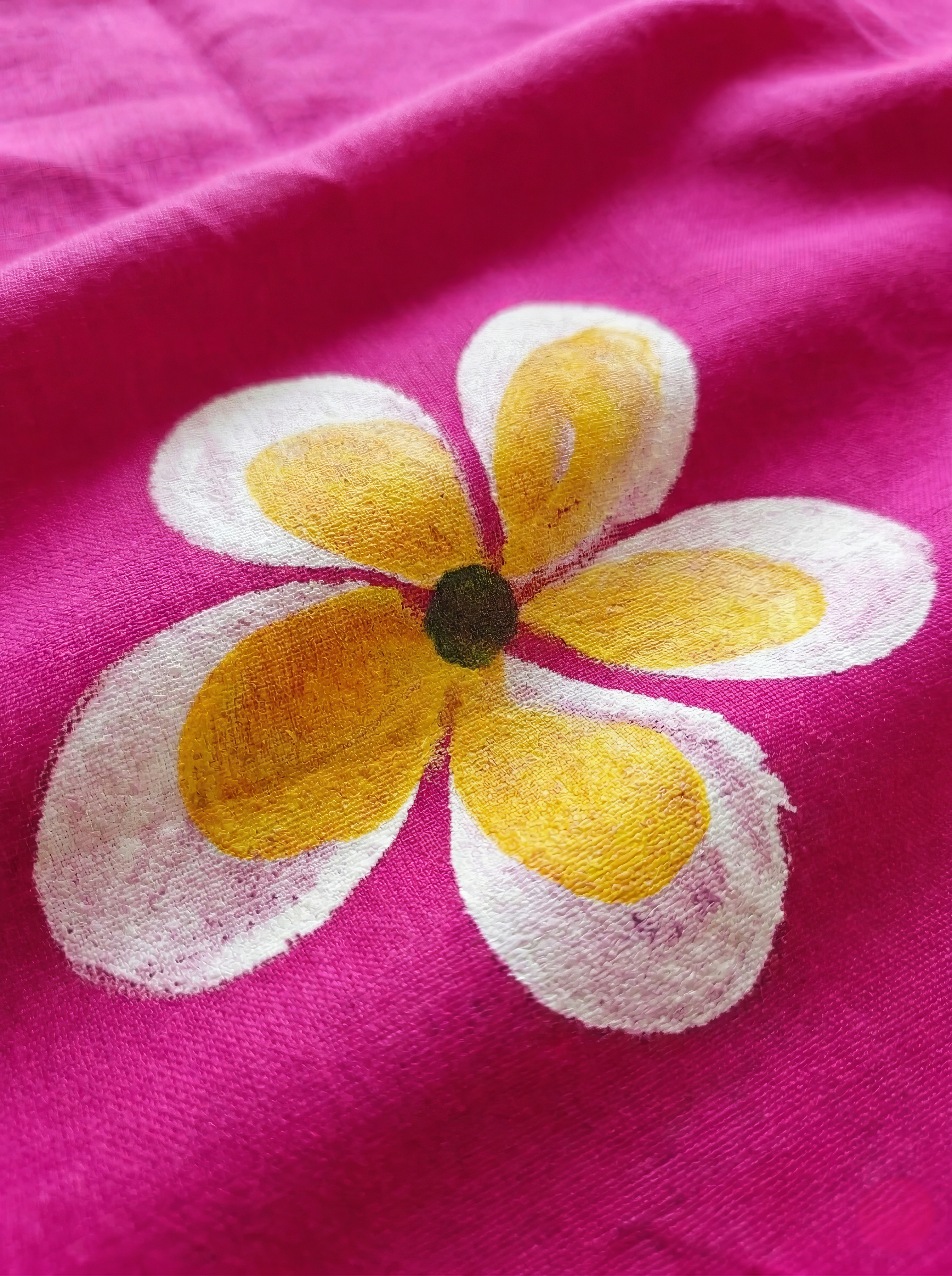 Khadi Cotton Hand Painted Saree