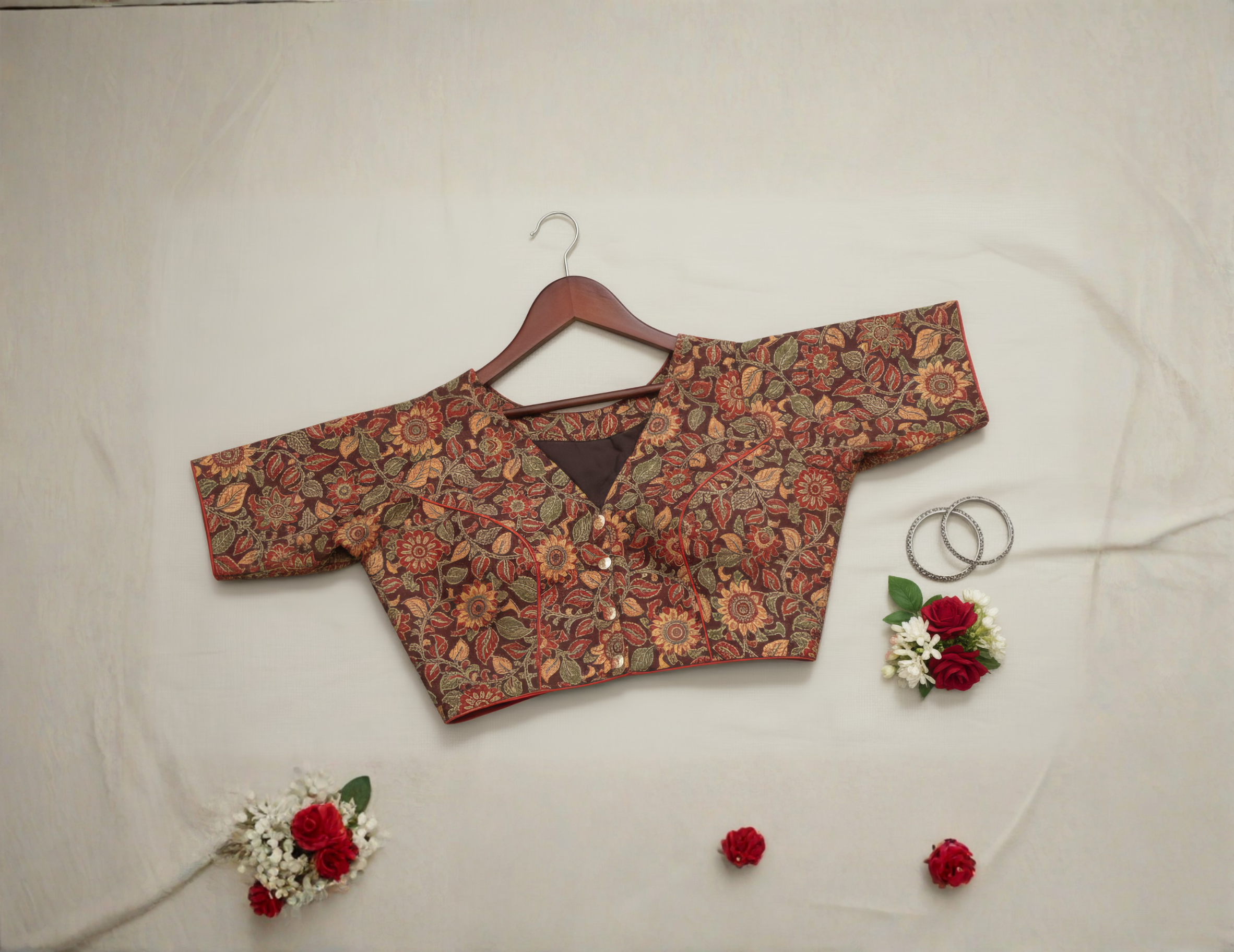 Kalamkari Cotton Blouse