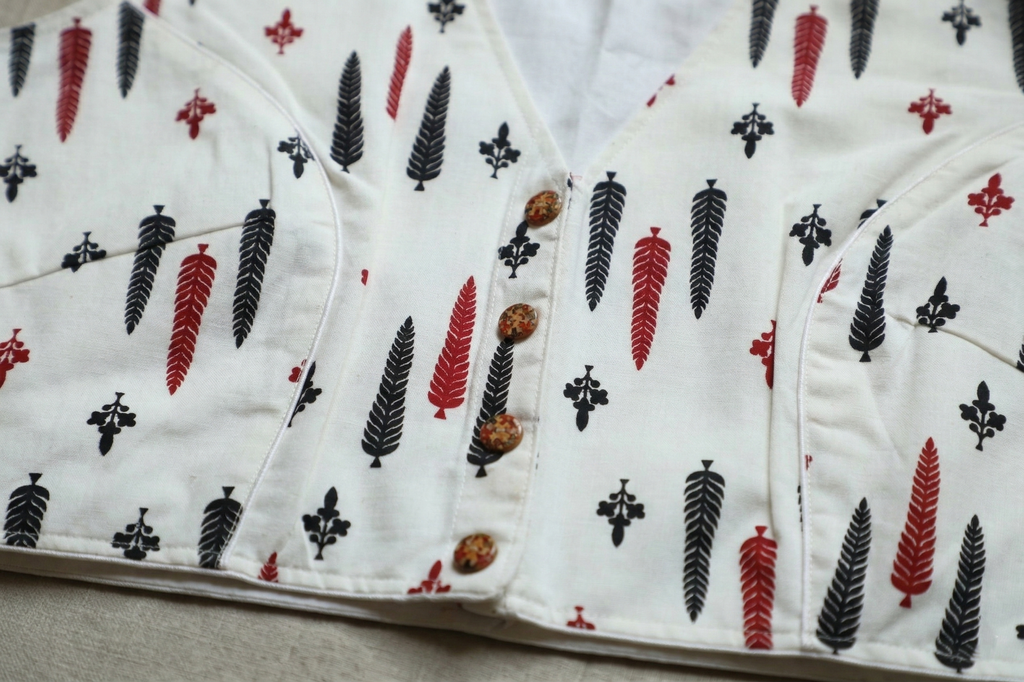 Pure Cotton Sleeveless Blouse