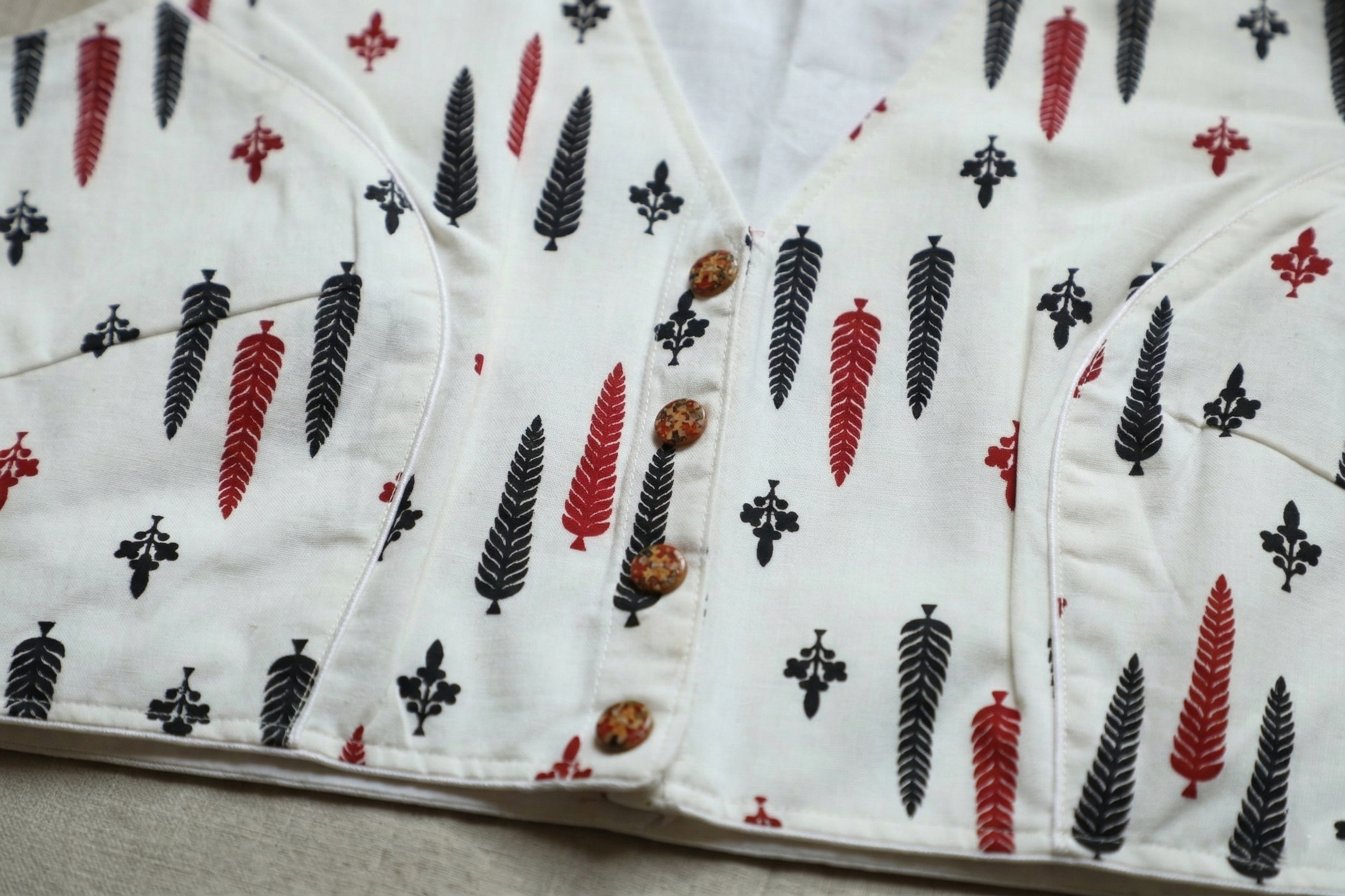 Pure Cotton Sleeveless Blouse