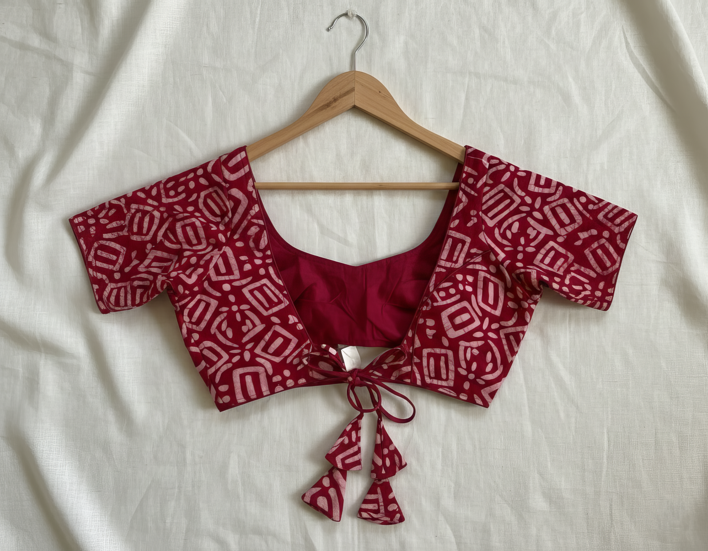 Batik Cotton Half Sleeves Blouse