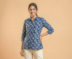 Pure Bagru Indigo Cotton Shirt