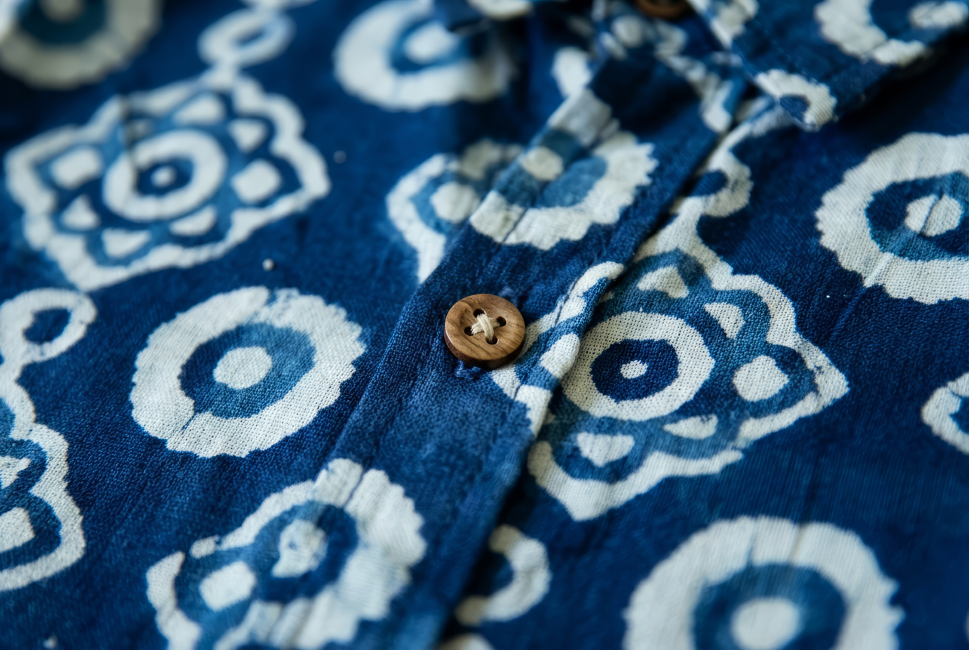 Pure Bagru Indigo Cotton Shirt